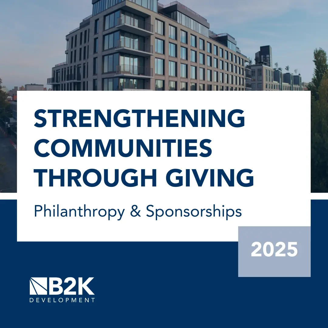 Strengthening Communities Through Giving – B2K Development’s Q3 2025 Philanthropy & Sponsorships