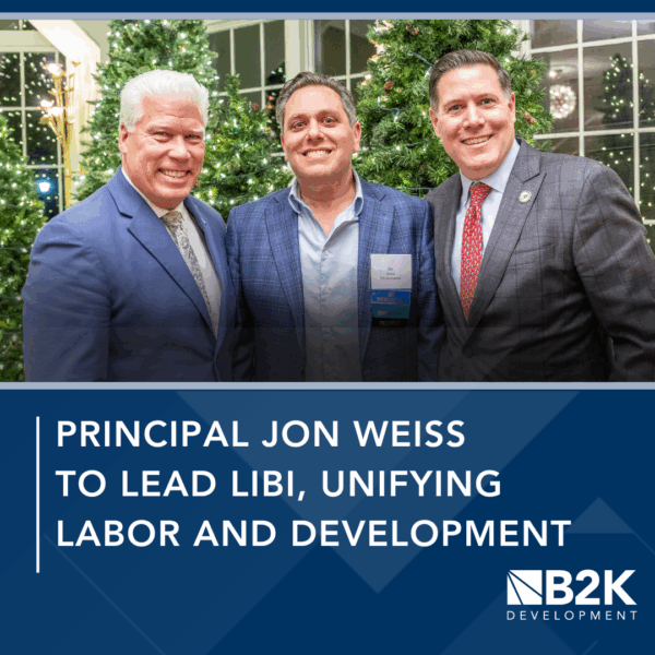Principal Jon Weiss to Lead LIBI, Unifying Labor and Development